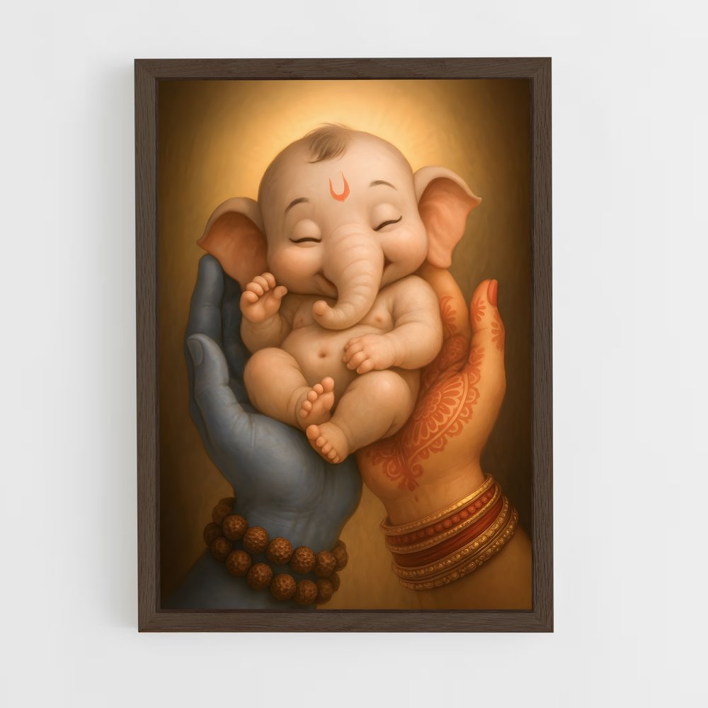 ap-ganesh-10 cadre Bois foncé