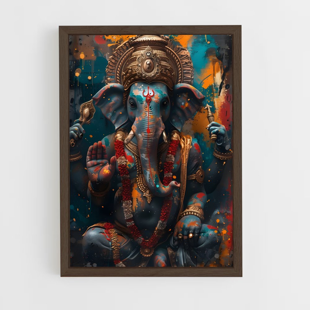 ap-ganesh-13 cadre Bois foncé