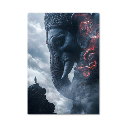 Poster Ganesh en Flamme