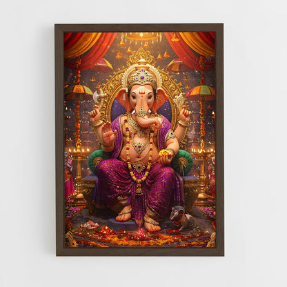 ap-ganesh-4 cadre Bois foncé
