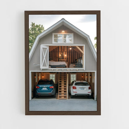 ap-garage-14 cadre Bois foncé