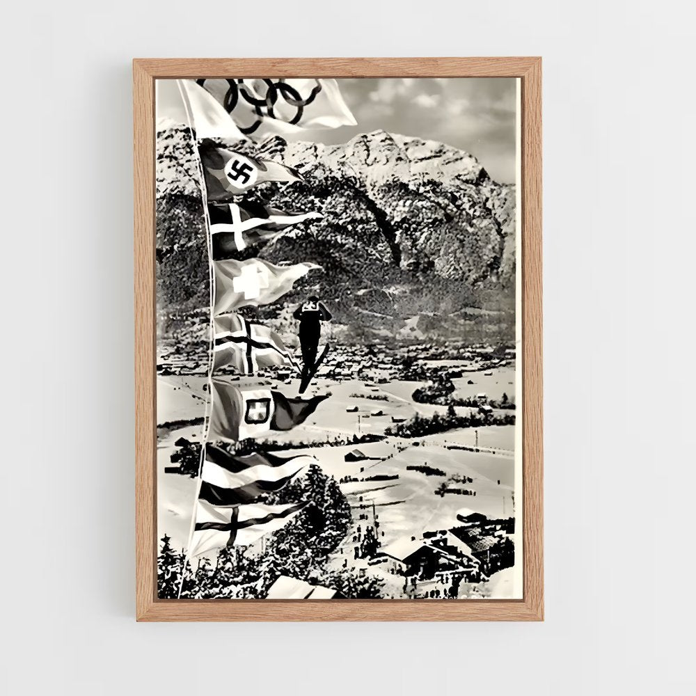 ap-garmisch-partenkirchen 1936-2 cadre Bois clair