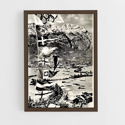 ap-garmisch-partenkirchen 1936-2 cadre Bois foncé