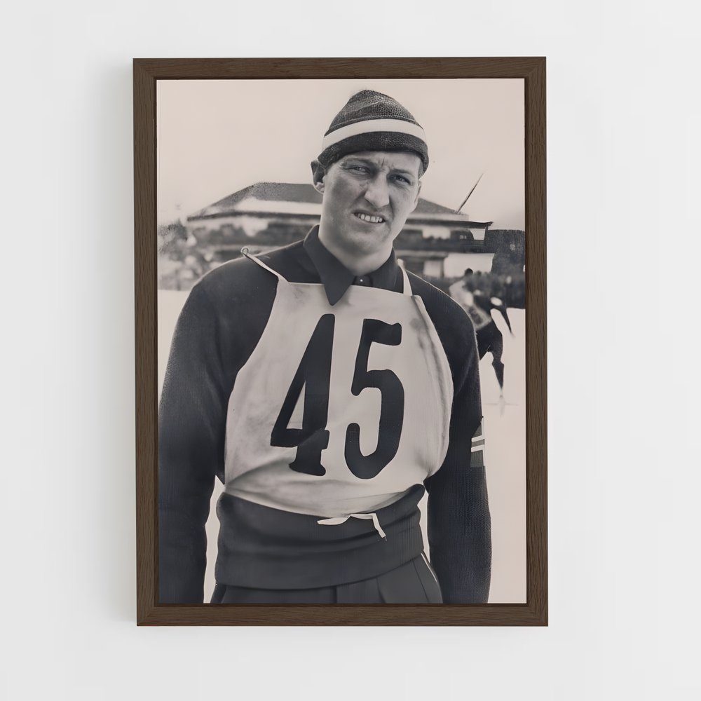 ap-garmisch-partenkirchen 1936-3 cadre Bois foncé