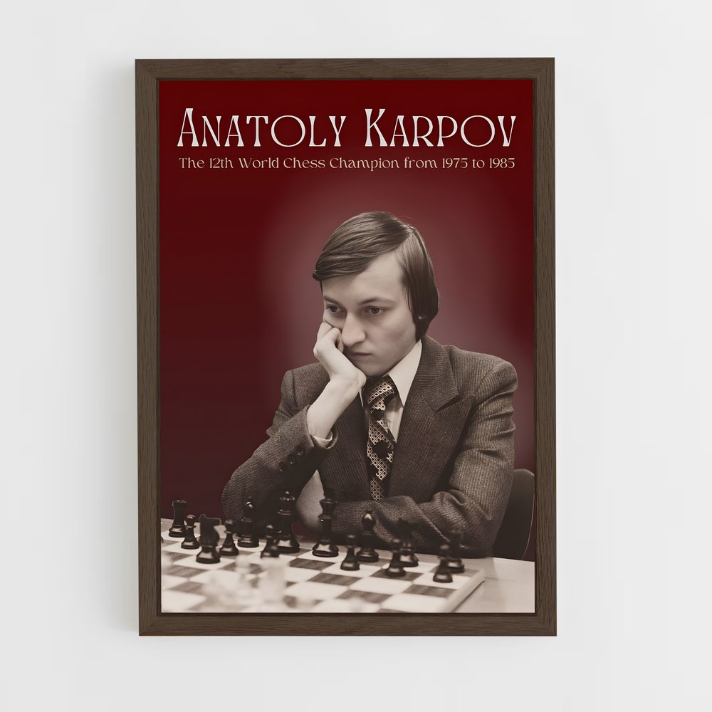 ap-garry kasparov-1 cadre Bois foncé
