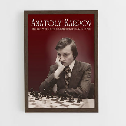 ap-garry kasparov-1 cadre Bois foncé