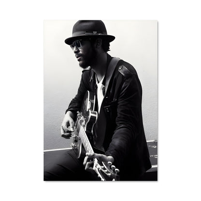 Poster Bluesman à la Casquette