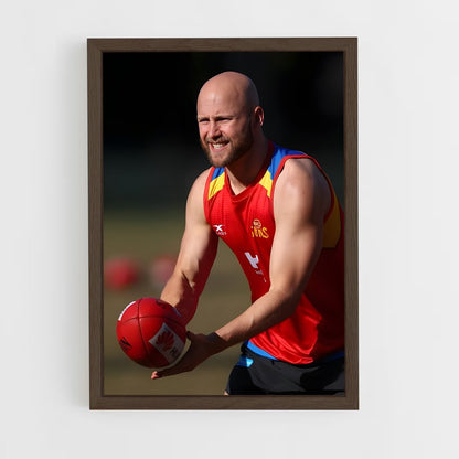 ap-gary ablett-5 cadre Bois foncé