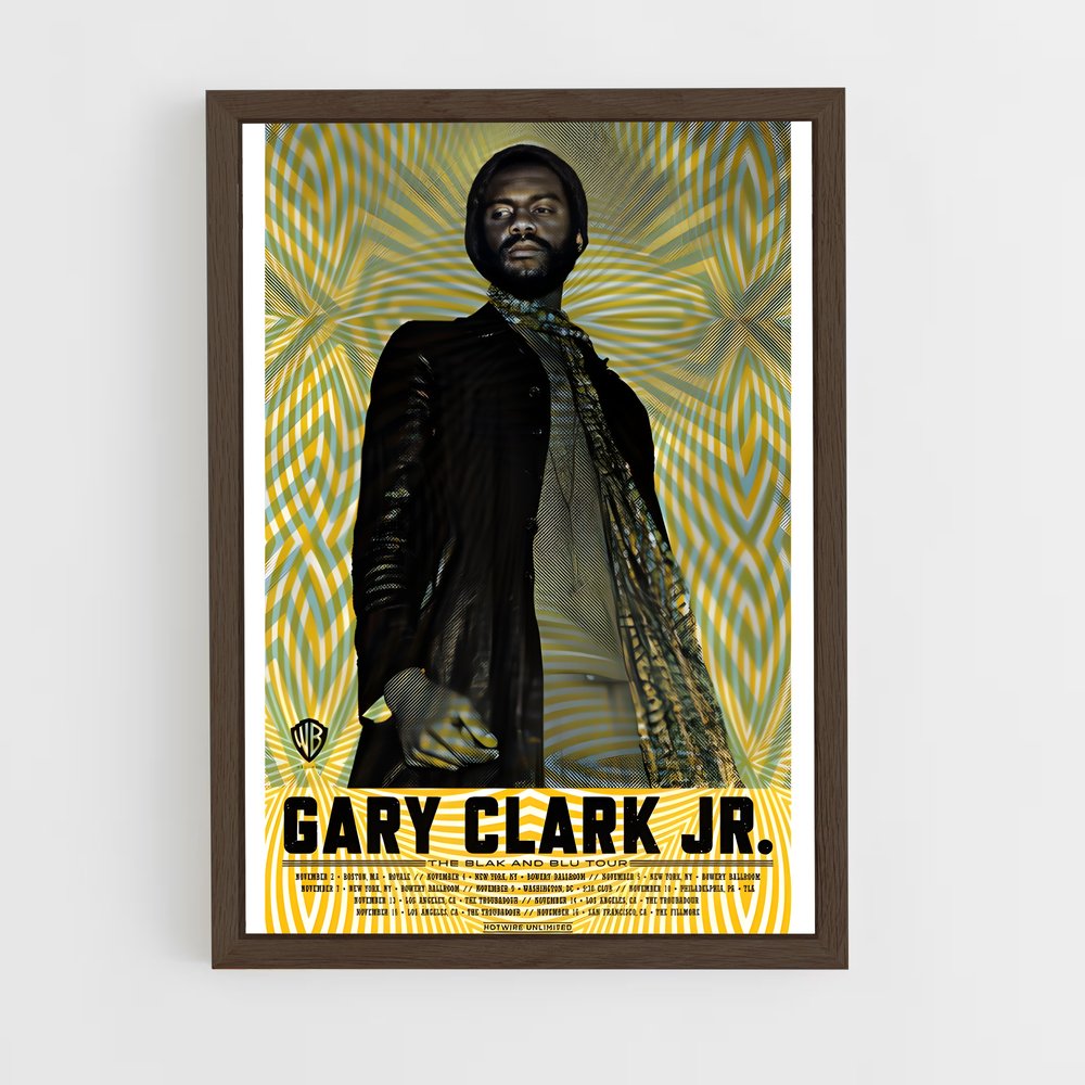 ap-gary clark jr.-2 cadre Bois foncé