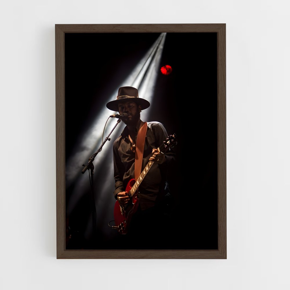 ap-gary clark jr.-6 cadre Bois foncé