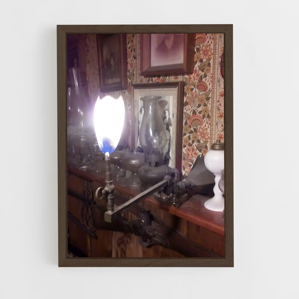 ap-gas lighting-2 cadre Bois foncé
