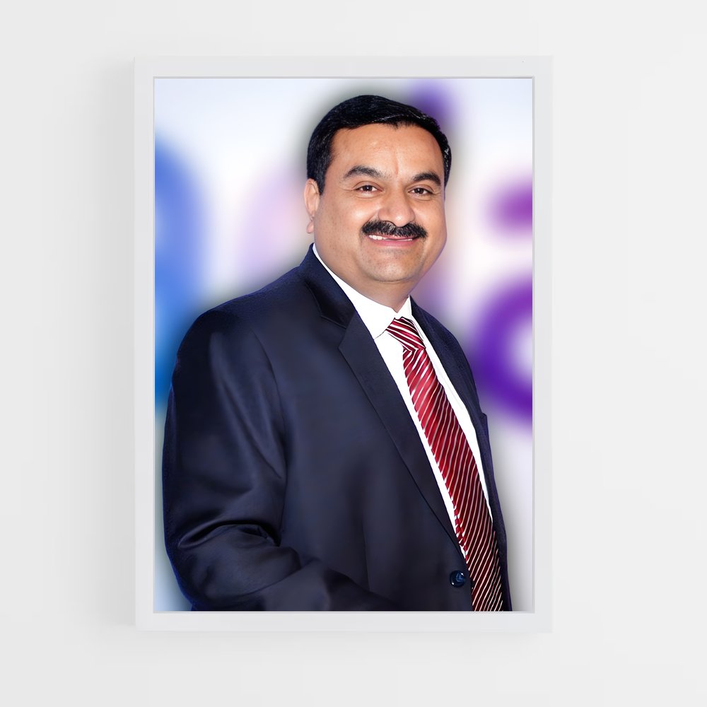 ap-gautam adani-1 cadre Blanc