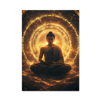 Poster Bouddha Doré