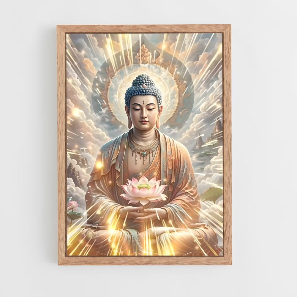ap-gautama buddha-1 cadre Bois clair
