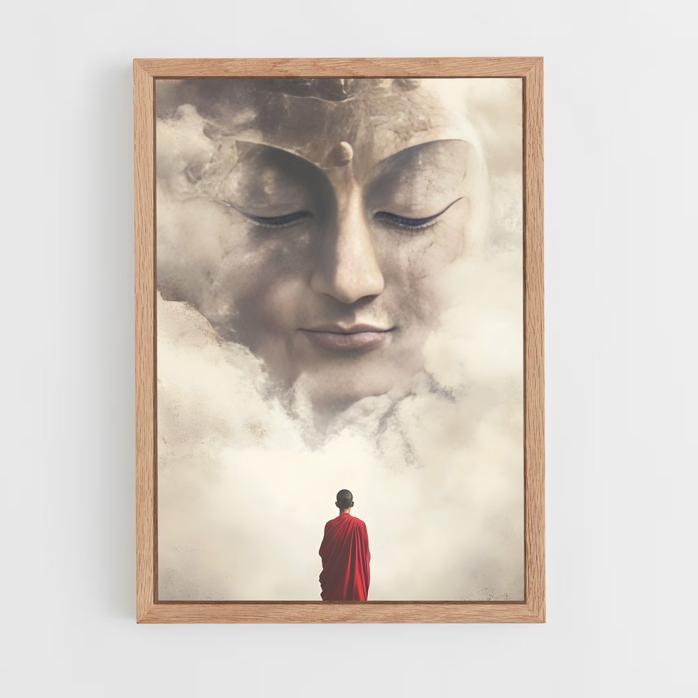 ap-gautama buddha-10 cadre Bois clair