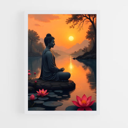 ap-gautama buddha-12 cadre Blanc
