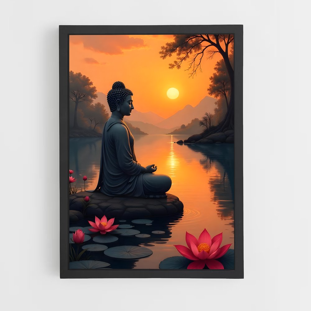 ap-gautama buddha-12 cadre Noir