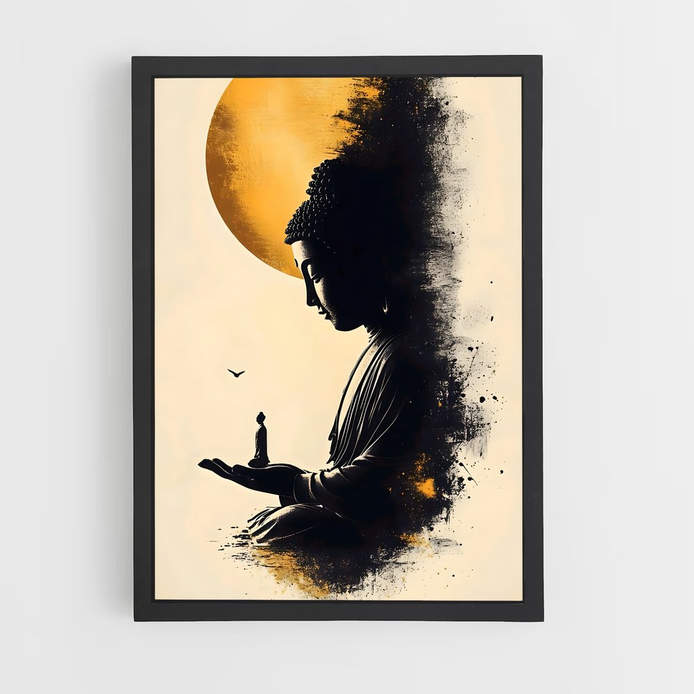 ap-gautama buddha-14 cadre Noir