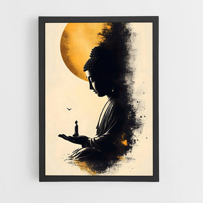 ap-gautama buddha-14 cadre Noir
