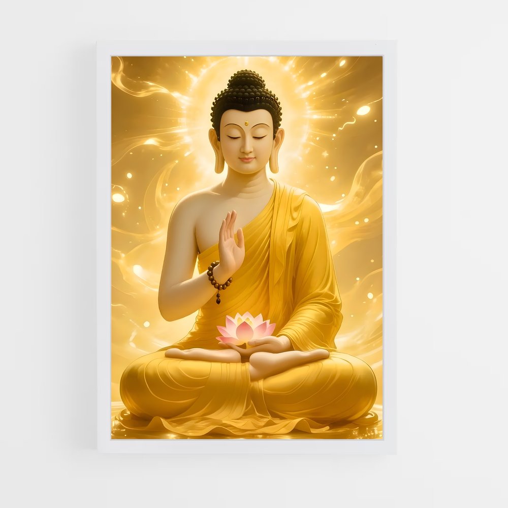 ap-gautama buddha-16 cadre Blanc