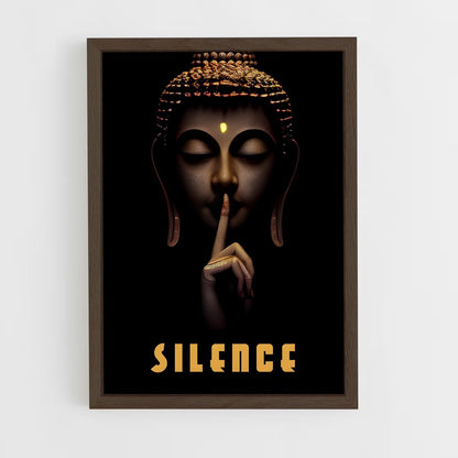 ap-gautama buddha-18 cadre Bois foncé