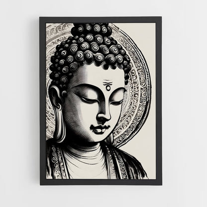 ap-gautama buddha-20 cadre Noir