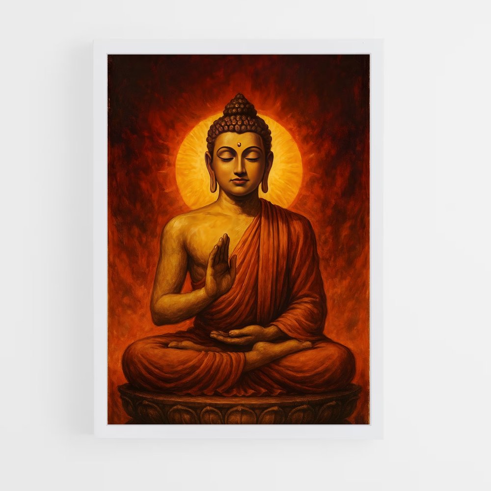 ap-gautama buddha-3 cadre Blanc