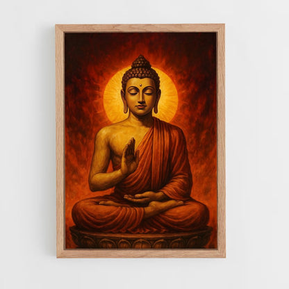 ap-gautama buddha-3 cadre Bois clair