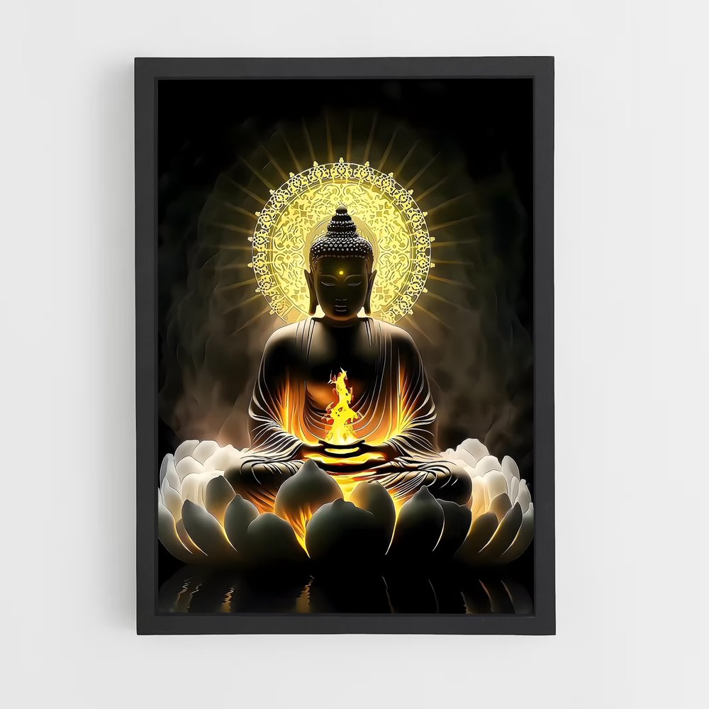 ap-gautama buddha-4 cadre Noir
