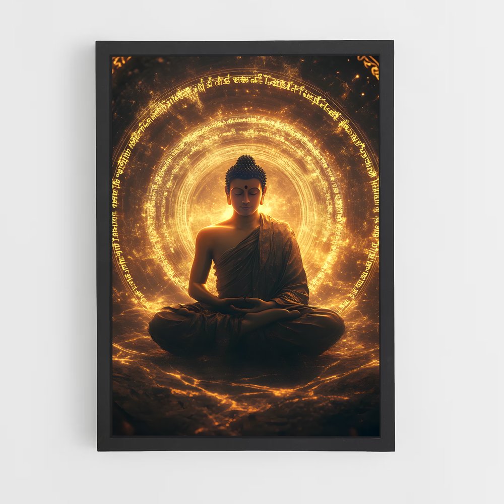 ap-gautama buddha-5 cadre Noir