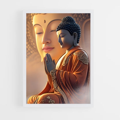 ap-gautama buddha-8 cadre Blanc
