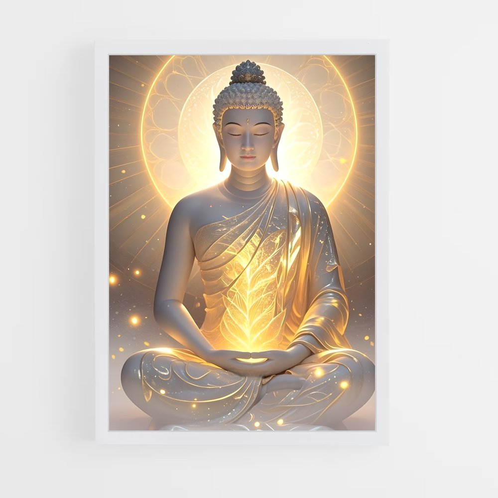 ap-gautama buddha-9 cadre Blanc