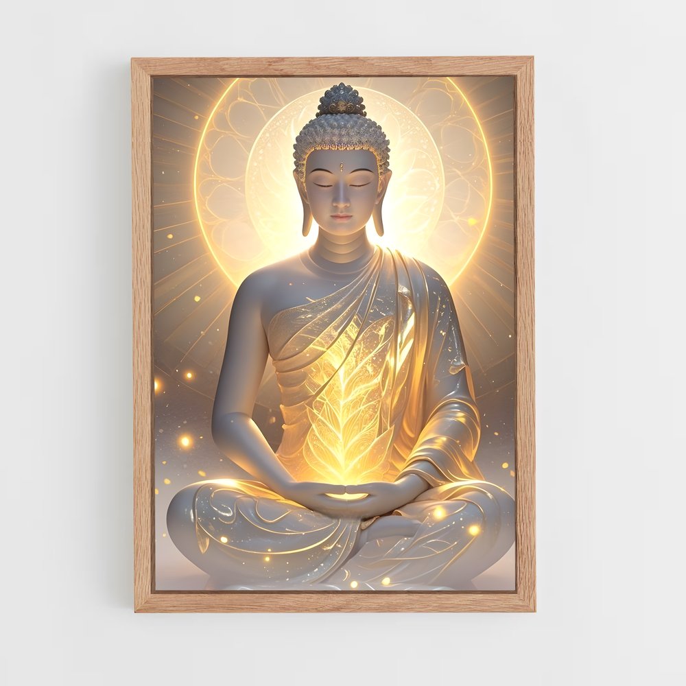ap-gautama buddha-9 cadre Bois clair