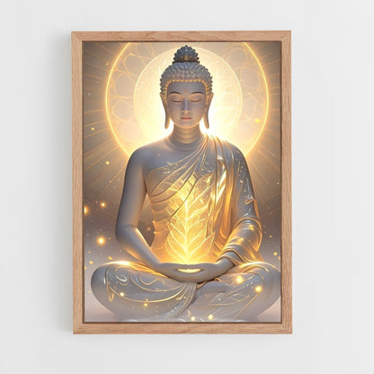 ap-gautama buddha-9 cadre Bois clair