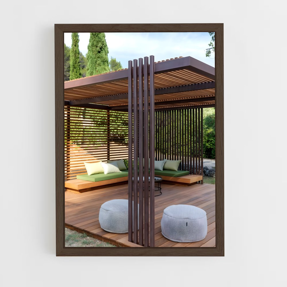 ap-gazebo-13 cadre Bois foncé