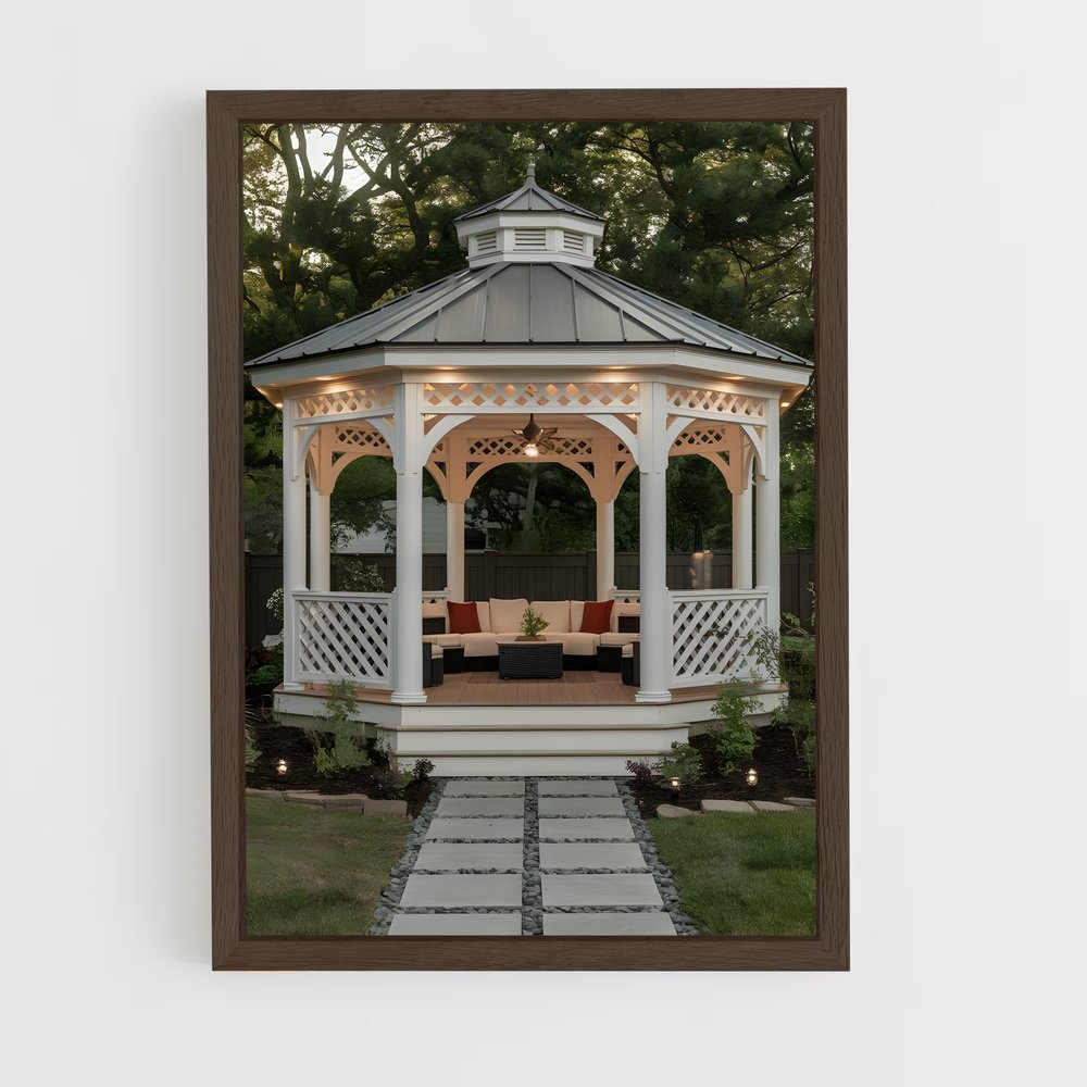ap-gazebo-2 cadre Bois foncé
