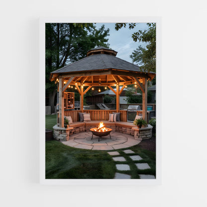 ap-gazebo-4 cadre Blanc