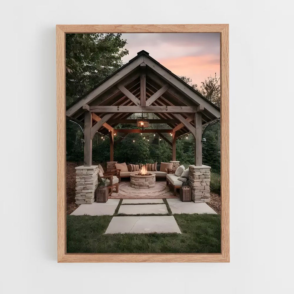 ap-gazebo-5 cadre Bois clair