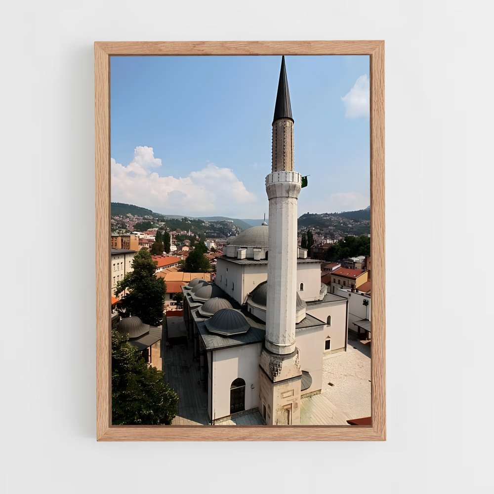 ap-gazi husrev mosque-1 cadre Bois clair
