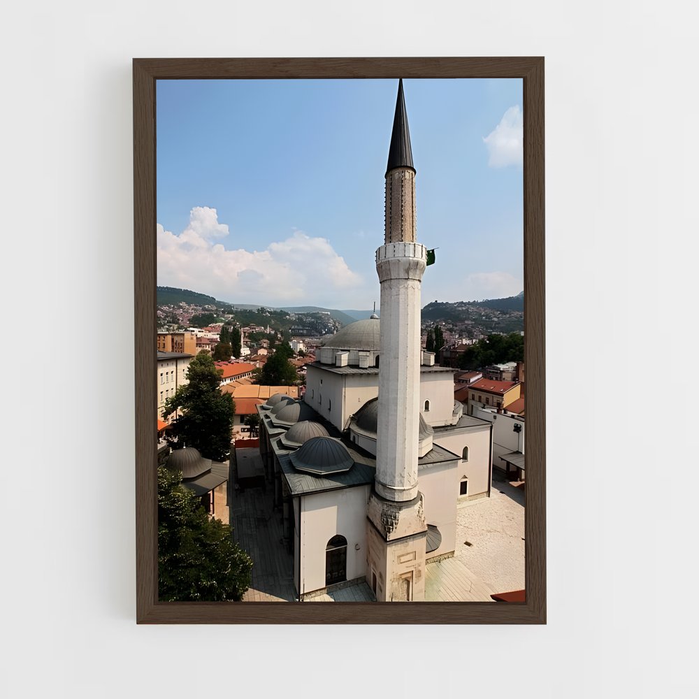 ap-gazi husrev mosque-1 cadre Bois foncé
