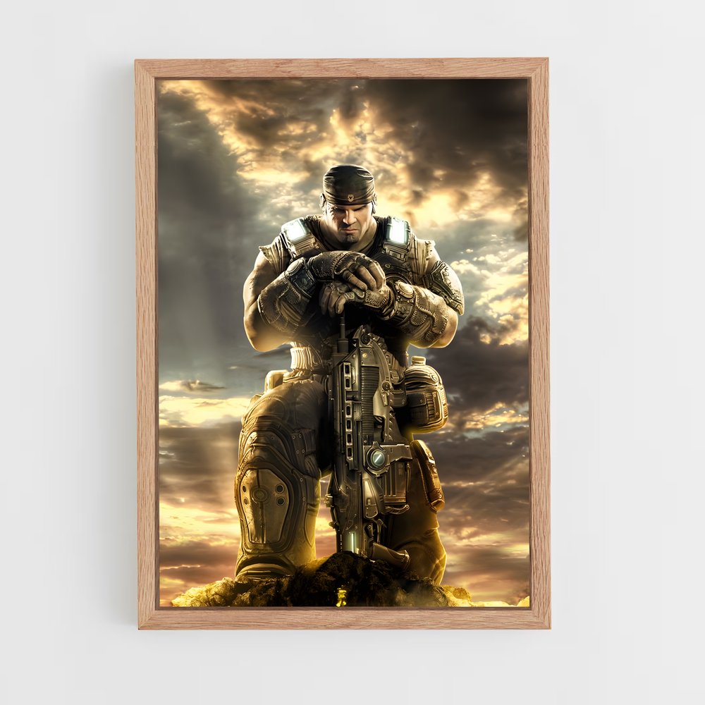 ap-gears of war-3 cadre Bois clair