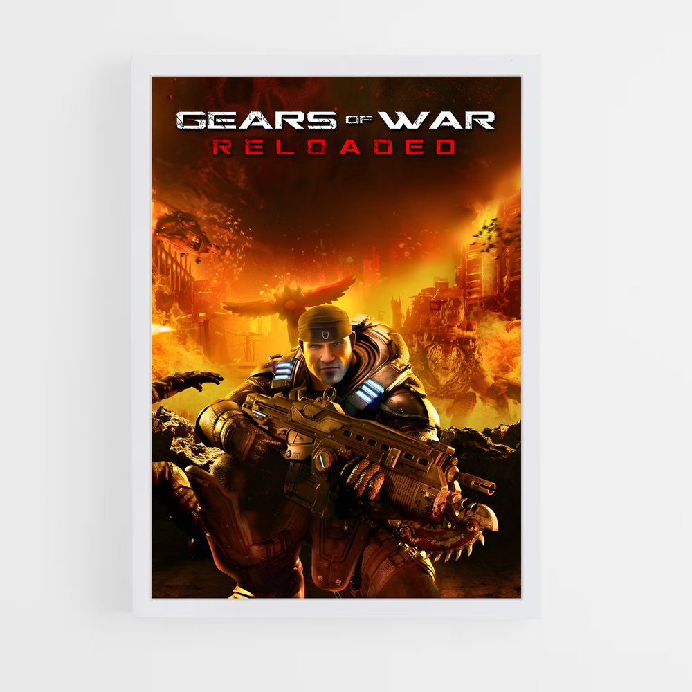 ap-gears of war-4 cadre Blanc