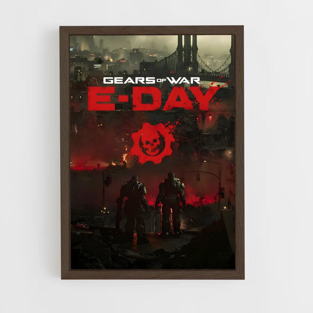 ap-gears of war-6 cadre Bois foncé