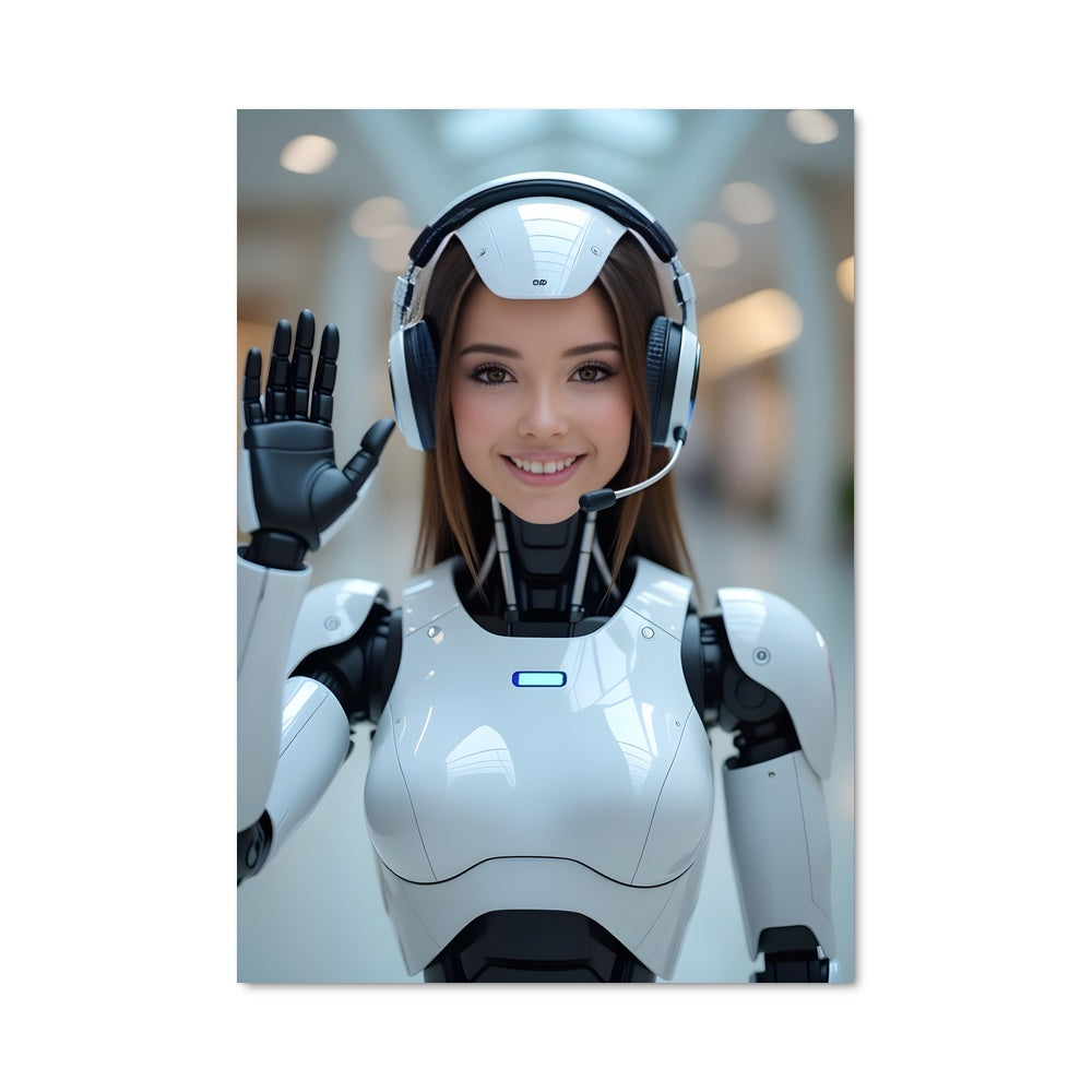Poster Femme Futuriste