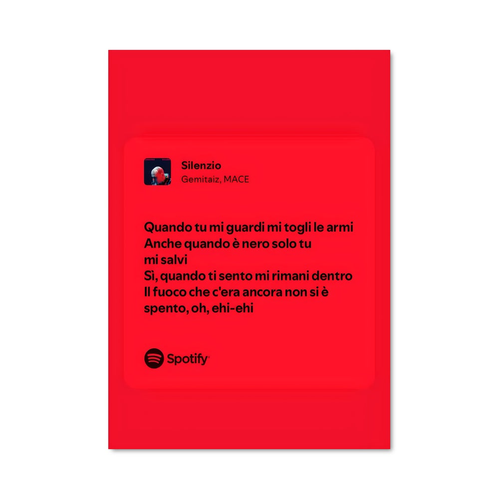 Poster Vibrations Rouges
