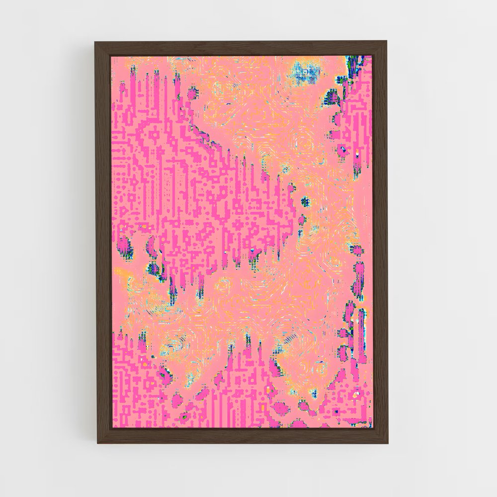 ap-generative art-1 cadre Bois foncé