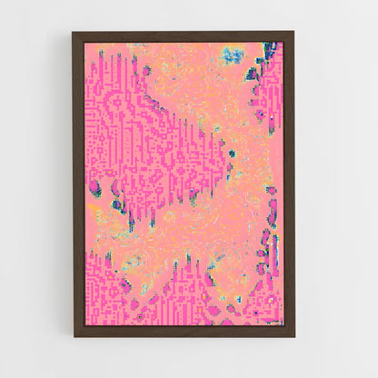 ap-generative art-1 cadre Bois foncé