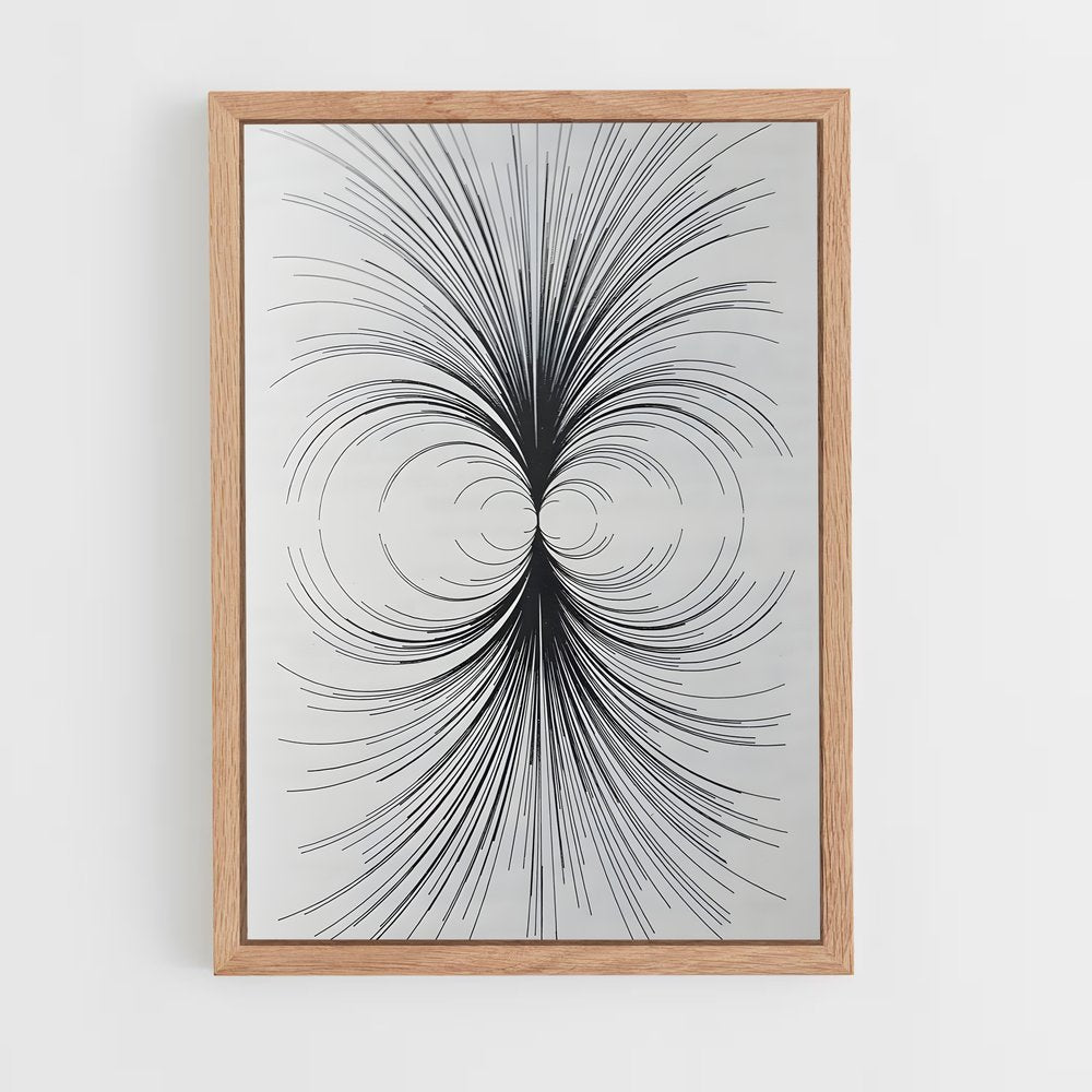 ap-generative art-3 cadre Bois clair