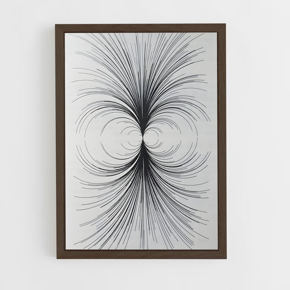 ap-generative art-3 cadre Bois foncé