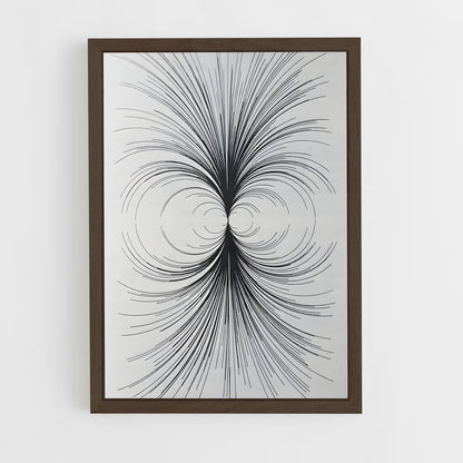ap-generative art-3 cadre Bois foncé